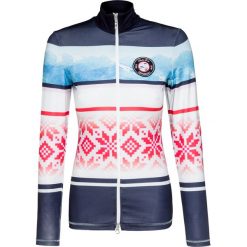 Bluza SPORTALM MAGALI Biały|Print|Granatowy. Niebieskie bluzy damskie marki Sportalm, z nadrukiem, z tkaniny, bez rękawów, bez kaptura. W wyprzedaży za 525,00 zł.