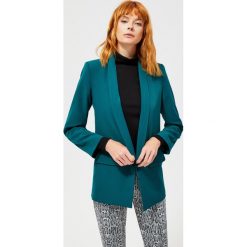 Marynarka taliowana. Zielone marynarki damskie Moodo, xs, bez wzorów, z elastanu. Za 79,99 zł.
