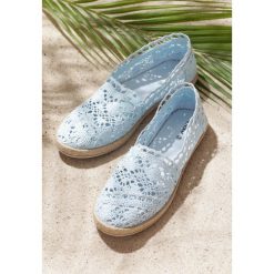 Niebieskie Espadryle Gratifyingly. Niebieskie espadryle damskie Renee, bez wzorów, bez obcasa. Za 59,99 zł.