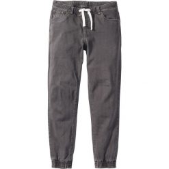Joggery męskie: Spodnie ze stretchem, bez zamka SLIM FIT STRAIGHT bonprix szary
