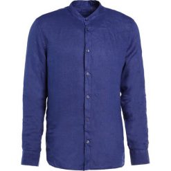 Koszule męskie na spinki: 120% Lino CAMICIA UOMO GURU Koszula crown blue