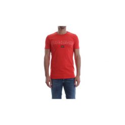 T-shirty z krótkim rękawem Napapijri SAPRIOL SS N0YHCY. Czerwone t-shirty męskie Napapijri, s, bez wzorów, bez kołnierzyka, krótkie. Za 138,29 zł.