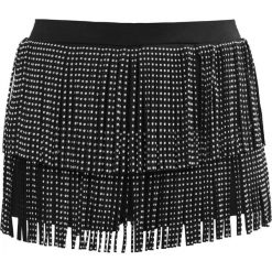 Bermudy damskie: Jaded London STUD FRINGE HOT PANTS Szorty black