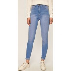 Tally Weijl - Jeansy. Niebieskie jeansy damskie TALLY WEIJL, m, bez wzorów, z elastanu, z podwyższonym stanem. Za 89,90 zł.