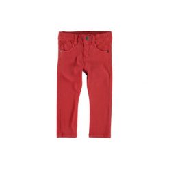 Name it Boys Spodnie Jeans Jon aurora red. Czerwone spodnie niemowlęce Name it, z bawełny. Za 65,00 zł.