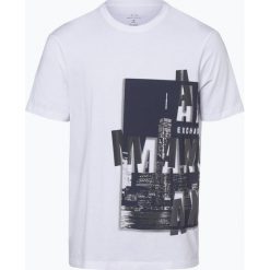 Armani Exchange - T-shirt męski, czarny. Czarne t-shirty męskie marki Armani Exchange, m, z nadrukiem, bez kołnierzyka. Za 249,95 zł.