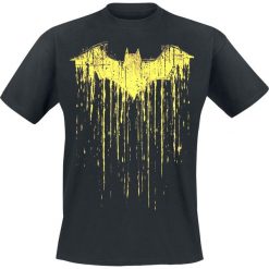 Batman Dripping Paint T-Shirt czarny. Czarne t-shirty męskie marki Batman, l, z nadrukiem, z okrągłym kołnierzem. Za 74,90 zł.