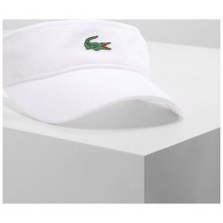 Czapki damskie: Lacoste Sport TENNIS VISOR Czapka z daszkiem white