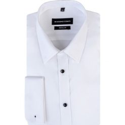 Koszula SIMONE KDBR000527. Czarne koszule męskie Giacomo Conti, m, bez wzorów, z bawełny, eleganckie, bez kołnierzyka, bez rękawów. Za 199,00 zł.