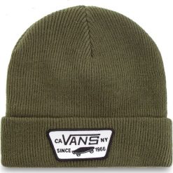 Czapka VANS - Milford Beanie VN000UOUKCZ Grape Leaf. Zielone czapki męskie Vans, bez wzorów, z materiału. Za 89,00 zł.