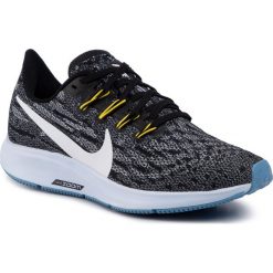 Buty NIKE - Air Zoom Pegasus 36 AQ2210 010 Black/White/Half Blue. Szare buty sportowe damskie Nike, bez wzorów, z tworzywa sztucznego, sportowe, do biegania. W wyprzedaży za 399,00 zł.