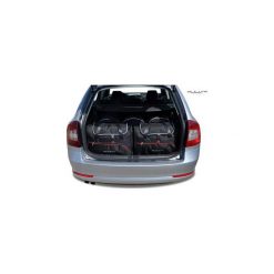 SKODA OCTAVIA KOMBI, 2004-2014 TORBY DO BAGAŻNIKA 5 SZT KJUST - 7037109. Torby podróżne KJUST, bez wzorów, z kauczuku, klasyczne. Za 1339,00 zł.