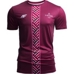 Koszulka funkcyjna męska Łotwa Pyeongchang 2018 TSMF800 - bordowy. Czerwone t-shirty męskie marki 4f, m, z napisami, z poliesteru. W wyprzedaży za 79,99 zł.