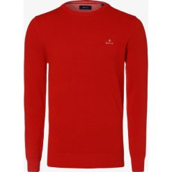 Gant - Sweter męski, czerwony. Czerwone swetry męskie GANT, xxl, bez wzorów, bez kołnierzyka, bez kaptura. Za 449,95 zł.