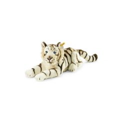 Przytulanki i maskotki: STEIFF Bharat Maskotka Tygrys biały 43 cm leżący