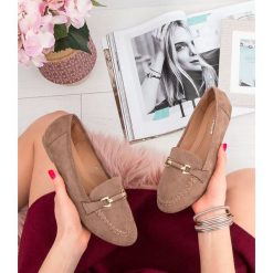 Mokasyny damskie Abloom 9988-156 Khaki. Brązowe mokasyny damskie ABLOOM, z tworzywa sztucznego, klasyczne. Za 59,00 zł.