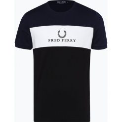 Fred Perry - T-shirt męski, niebieski. Niebieskie t-shirty męskie Fred Perry, m, z haftami, z bawełny. Za 179,95 zł.