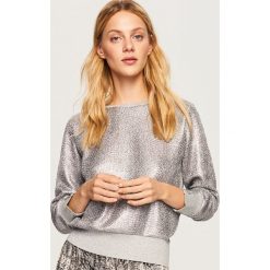 Srebrna bluza - Srebrny. Szare bluzy damskie marki Reserved, l. Za 99,99 zł.