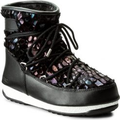 Buty zimowe damskie: Śniegowce MOON BOOT – W.E. low Mirror Wp 24007000001 Nero