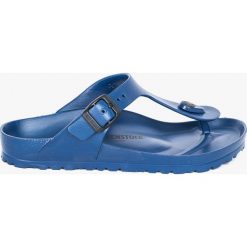 Birkenstock - Japonki Gizeh Eva. Niebieskie klapki damskie Birkenstock, bez wzorów, z materiału, bez obcasa, na obcasie. Za 179,90 zł.