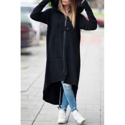 Bluza damska KRINA BLACK. Czarne bluzy sportowe damskie Bluza damska KRINA BLACK, s, bez wzorów, bez rękawów, bez kaptura. W wyprzedaży za 89,00 zł.