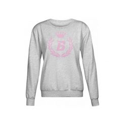 Bluzy rozpinane damskie: Bodypak Bluza damska Hoodie Grey/Pink r. S (BOD/136)