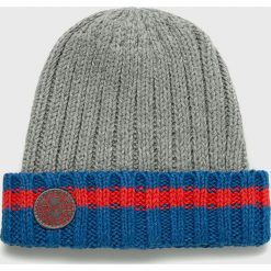 Pepe Jeans - Czapka Tenisson. Szare czapki męskie Pepe Jeans, na zimę, bez wzorów, z bawełny. W wyprzedaży za 49,90 zł.