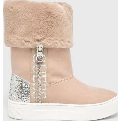 Guess Jeans - Śniegowce. Szare śniegowce damskie Guess Jeans, z gumy. Za 649,90 zł.