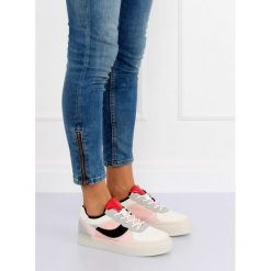 Trampki creepersy różowe MOCHIS. Różowe buty sportowe damskie FunKee.pl, bez wzorów, z tkaniny, sportowe. Za 107,99 zł.