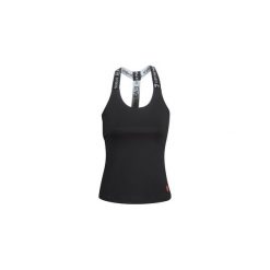 Topy na ramiączkach / T-shirty bez rękawów Emporio Armani EA7 TRAIN GRAPHIC SERIES RN FLOWER. Czarne bluzki damskie Emporio Armani EA7, s, bez wzorów, bez kołnierzyka. Za 369,00 zł.