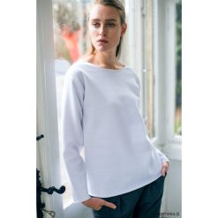 Bluzy damskie: OVAL WHITE Bluza Oversize
