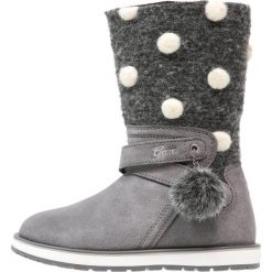 Geox NOHA Kozaki grey. Niebieskie buty zimowe damskie marki Roxy, z tworzywa sztucznego, na wysokim obcasie. W wyprzedaży za 239,40 zł.