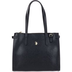 U.S. POLO ASSN. torebka Jones Double Handle czarna. Czarne torebki klasyczne damskie U.S. Polo Assn., bez wzorów, eleganckie, bez dodatków. Za 369,00 zł.