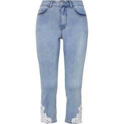 Cellbes Rybaczki błękitny denim female niebieski 34. Niebieskie rybaczki damskie Cellbes, w koronkowe wzory, z denimu. W wyprzedaży za 139,00 zł.