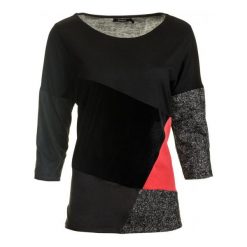 Bluzki asymetryczne: Desigual Bluzka Damska Oversize Cougar Xs Czarny