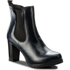Botki SERGIO BARDI - Bari FW127254717AG 113. Niebieskie botki damskie na obcasie marki Sergio Bardi, z materiału. W wyprzedaży za 239,00 zł.