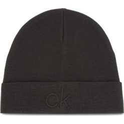 Czapka CALVIN KLEIN - Ck Embossed Beanie K50K504092 001. Czarne czapki męskie marki Calvin Klein, z wełny. Za 179,00 zł.