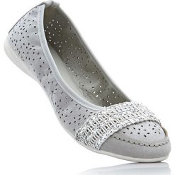 Baleriny damskie: Baleriny bonprix szary