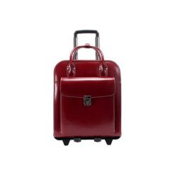 Torba MCKLEIN La Grange 15.6 cali Czerwony. Czerwone torby męskie skórzane Mcklein, w paski, ze skóry, eleganckie. Za 1310,99 zł.