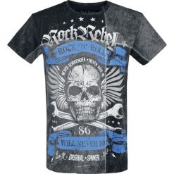 Rock Rebel by EMP Rebel Soul T-Shirt szary. Szare t-shirty męskie z nadrukiem marki Rock Rebel by EMP, xl, z okrągłym kołnierzem. Za 99,90 zł.