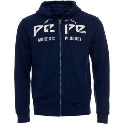Pepe Jeans bluza męska Shura L ciemnoniebieska. Niebieskie bluzy męskie Pepe Jeans, m, bez wzorów, z jeansu, eleganckie, z kapturem, bez rękawów. Za 389,00 zł.
