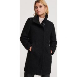 Płaszcz z wełną - Czarny. Czarne płaszcze damskie Reserved, z wełny. Za 229,99 zł.