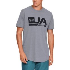 Under Armour Sportstyle Drop Koszulka Niebieski. Niebieskie podkoszulki męskie Under Armour, s, z nadrukiem, z bawełny, bez kołnierzyka, krótkie. Za 137,95 zł.