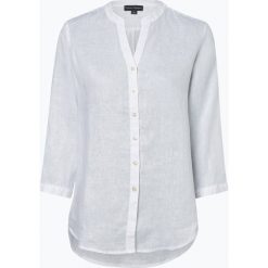 Franco Callegari - Damska bluzka lniana, biały. Białe bluzki damskie Franco Callegari, bez wzorów, eleganckie, bez kołnierzyka, bez rękawów. Za 179,95 zł.