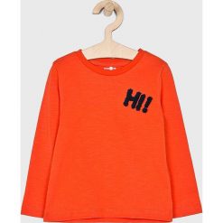 Name it - Longsleeve dziecięcy 92-128 cm. Pomarańczowe t-shirty chłopięce marki Name it, z nadrukiem, z bawełny, z długim rękawem. Za 59,90 zł.
