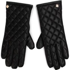 Rękawiczki Damskie GUESS - Not Coordinated Gloves AW8080 LEA02 BLA. Czarne rękawiczki damskie Guess, z aplikacjami, ze skóry. Za 259,00 zł.