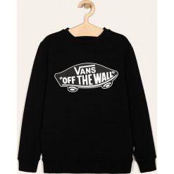 Vans - Bluza dziecięca 129-173 cm. Czarne bluzy chłopięce Vans, z nadrukiem, z bawełny, bez rękawów, bez kaptura. Za 219,90 zł.