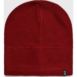 Jack Wolfskin - Czapka. Czarne czapki męskie marki Jack Wolfskin, na zimę, bez wzorów, z poliesteru. W wyprzedaży za 99,90 zł.