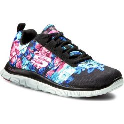 Buty do fitnessu damskie: Buty SKECHERS - Flex Appeal 12448/BKMT Wildflowers