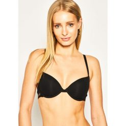 Biustonosz push-up Emporio Armani Underwear 162394 0P217 00020. Czarne biustonosze Emporio Armani Underwear, bez wzorów, z elastanu. W wyprzedaży za 189,00 zł.